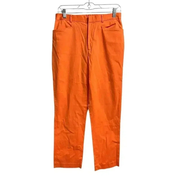 Ralph Lauren Orange Pants Size 8 Black Label - Picture 1 of 12